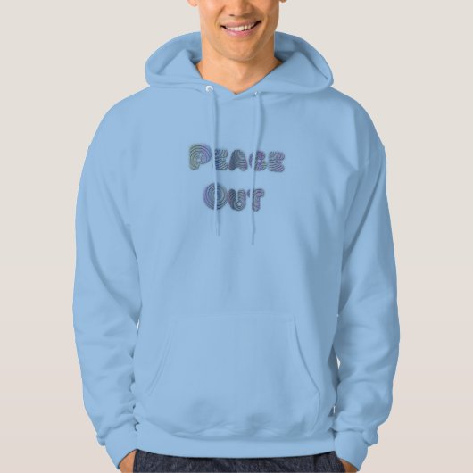 Vrede uit spiraalletters hoodie (Voorkant)