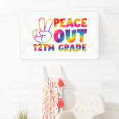 Vrede Uit Twaalfde Grade Tie Dye 12e Grade Spandoek (Insitu)