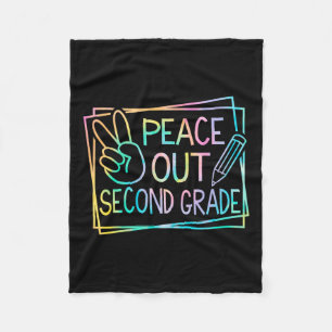 vrede uit tweede klas laatste dag van school zomer fleece deken