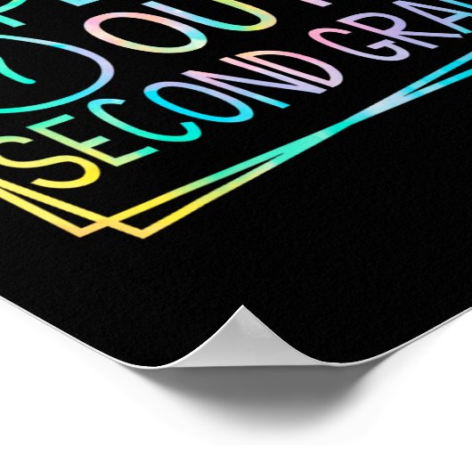 vrede uit tweede klas laatste dag van school zomer poster (Hoek)