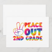 Vrede uit tweede klas Tie Dye laatste dag 2e klas  Aankondiging (Voorkant / Achterkant)