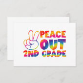 vrede uit tweedegraads stropdas verf laatste dag 2 bedankkaart (Voorkant / Achterkant)