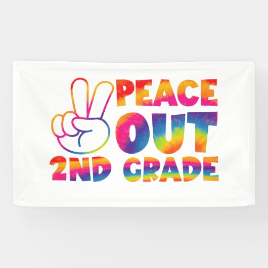 vrede uit tweedegraads stropdas verf laatste dag 2 spandoek (Horizontaal)