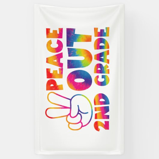 vrede uit tweedegraads stropdas verf laatste dag 2 spandoek (Verticaal)