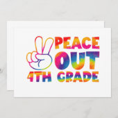 Vrede Uit Vierde Grade Tie Dye Laatste Dag 4e Grad Kaart (Voorkant / Achterkant)
