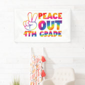 Vrede Uit Vierde Grade Tie Dye Laatste Dag 4e Grad Spandoek (Insitu)