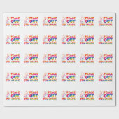 Vrede Uit Vijfde Grade Tie Dye Laatste Dag 5e Grad Cadeaupapier (Vlak)