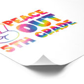 Vrede Uit Vijfde Grade Tie Dye Laatste Dag 5e Grad Foto Afdruk (Hoek)