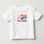 Vrede Uit Vijfde Grade Tie Dye Laatste Dag 5e Grad Kinder Shirts (Voorkant)
