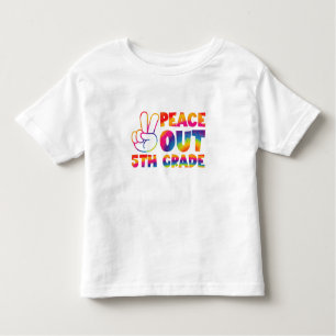 Vrede Uit Vijfde Grade Tie Dye Laatste Dag 5e Grad Kinder Shirts