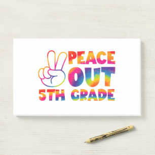 Vrede Uit Vijfde Grade Tie Dye Laatste Dag 5e Grad Post-it® Notes