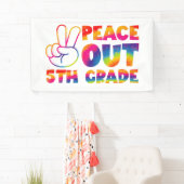 Vrede Uit Vijfde Grade Tie Dye Laatste Dag 5e Grad Spandoek (Insitu)