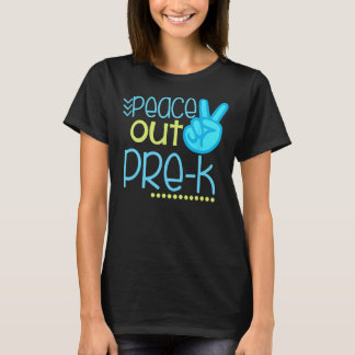 Vrede uit voor het einde van het schooljaar leraar t-shirt