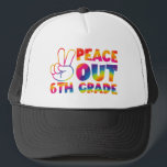 Vrede Uit Zesde Grade Tie Dye Laatste Dag 6e Grade Trucker Pet<br><div class="desc">Vrede Uit Zesde Grade Tie Dye Laatste Dag 6e Grade</div>