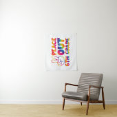 Vrede Uit Zesde Klas Tie Dye Laatste Dag 6e Klas Wandkleed (In situ)