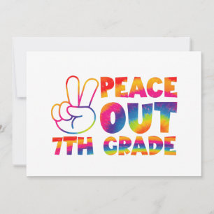 Vrede Uit Zevende Grade Tie Dye Laatste Dag 7e Gra Aankondiging