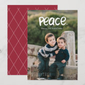 Vrede | Vakantieknopkaart Feestdagenkaart (Voorkant / Achterkant)
