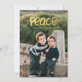 Vrede | Vakantieknopkaart Feestdagenkaart