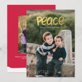 Vrede | Vakantieknopkaart Feestdagenkaart (Voorkant / Achterkant)