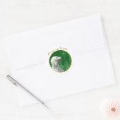 Vrede van Afghanistan Ronde Sticker (Envelop)