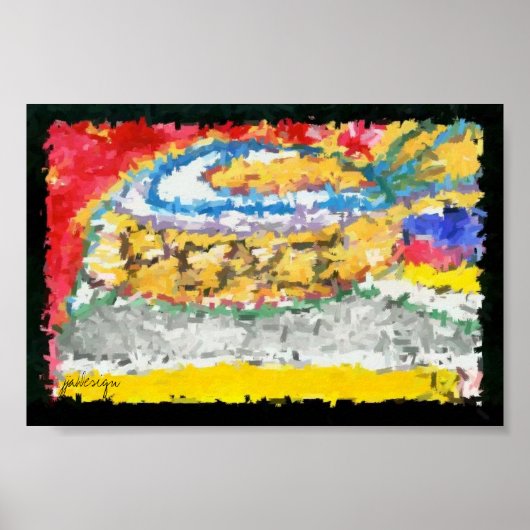 Vrede..van afstand poster (Voorkant)