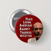 Vrede van Amerikanen tegen McCotter Ronde Button 5,7 Cm (Voorkant /achterkant)