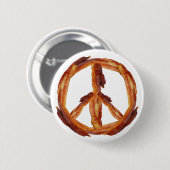 Vrede van Bacon Ronde Button 5,7 Cm (Voorkant /achterkant)