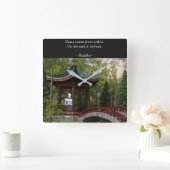 Vrede van binnenuit, Boeddha Quote Vierkante Klok (Huis)