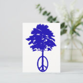 Vrede van blauw briefkaart (Staand voorkant)