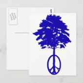 Vrede van blauw briefkaart (Voorkant / Achterkant)