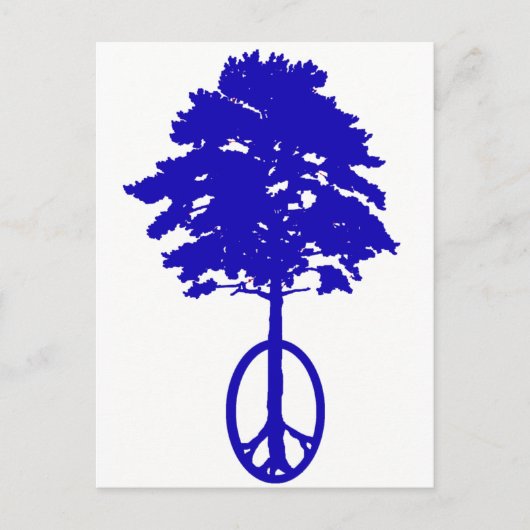 Vrede van blauw briefkaart (Voorkant)