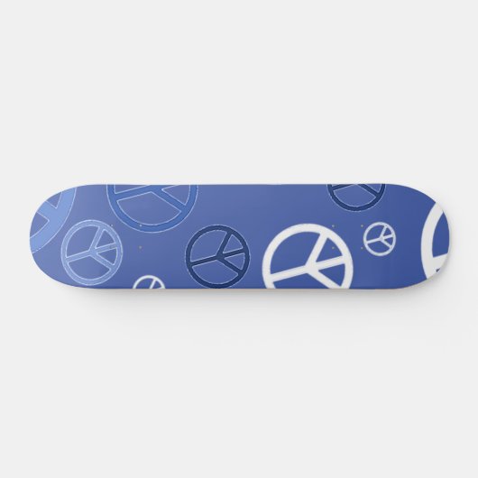 Vrede van blauw persoonlijk skateboard (Horizontaal)