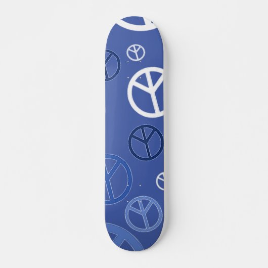 Vrede van blauw persoonlijk skateboard (Voorkant)