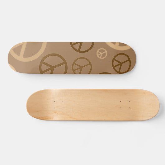 Vrede van bruin persoonlijk skateboard (Horizontaal)