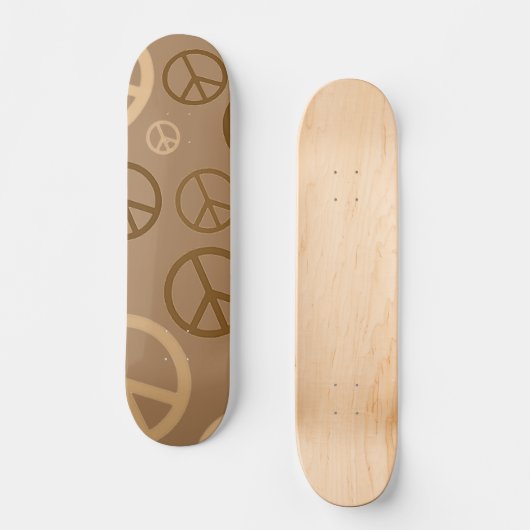 Vrede van bruin persoonlijk skateboard (Voorkant)