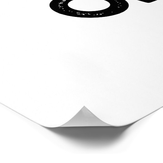 Vrede van Cake Funny Food Pun Poster (Hoek)