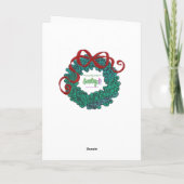 Vrede van de Aarde Winter Scene Feestdagen Kaart (Achterkant)