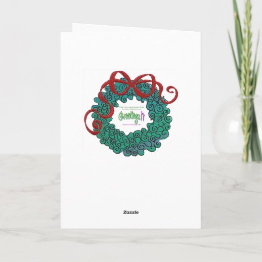 Vrede van de Aarde Winter Scene Feestdagen Kaart (Achterkant)