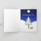 Vrede van de Aarde Winter Scene Feestdagen Kaart (Binnen)