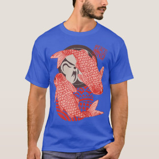 Vrede van de gedenktherapist Ying Yang Gift Koi Fi T-shirt