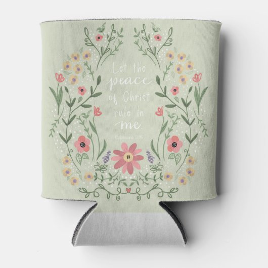 Vrede van de kerstbeker blikjeskoeler (Voorkant)