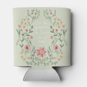 Vrede van de kerstbeker blikjeskoeler (Achterkant)