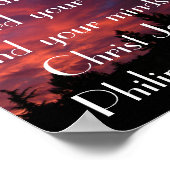 Vrede van God Bijbelse Filippijnen 4:7 Poster (Hoek)