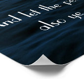 Vrede van goddelijk tweeslachtig Colossians 3:15 P Poster (Hoek)