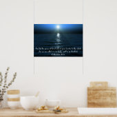 Vrede van goddelijk tweeslachtig Colossians 3:15 P Poster (Keuken)