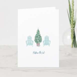 Vrede van het strand Kustkerstfeest Kaart