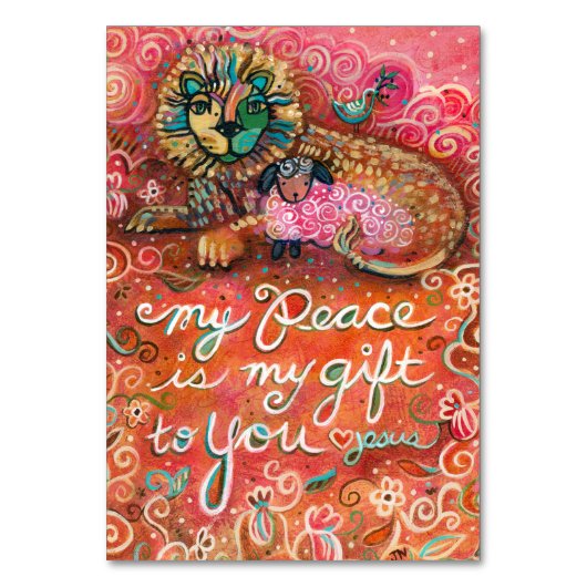 Vrede van Jezus, John 14:27 Kaart van gebed (Voorkant)