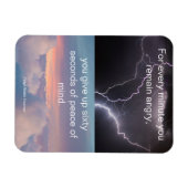 Vrede van Mind Ralph Waldo Emerson Quote Magneet (Horizontaal)