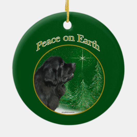 Vrede van Newfoundland Keramisch Ornament (Achterkant)