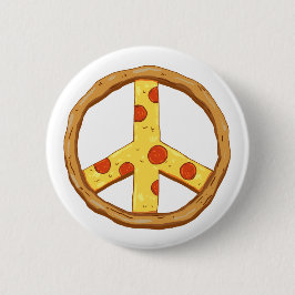 Vrede van Pizza Ronde Button 5,7 Cm